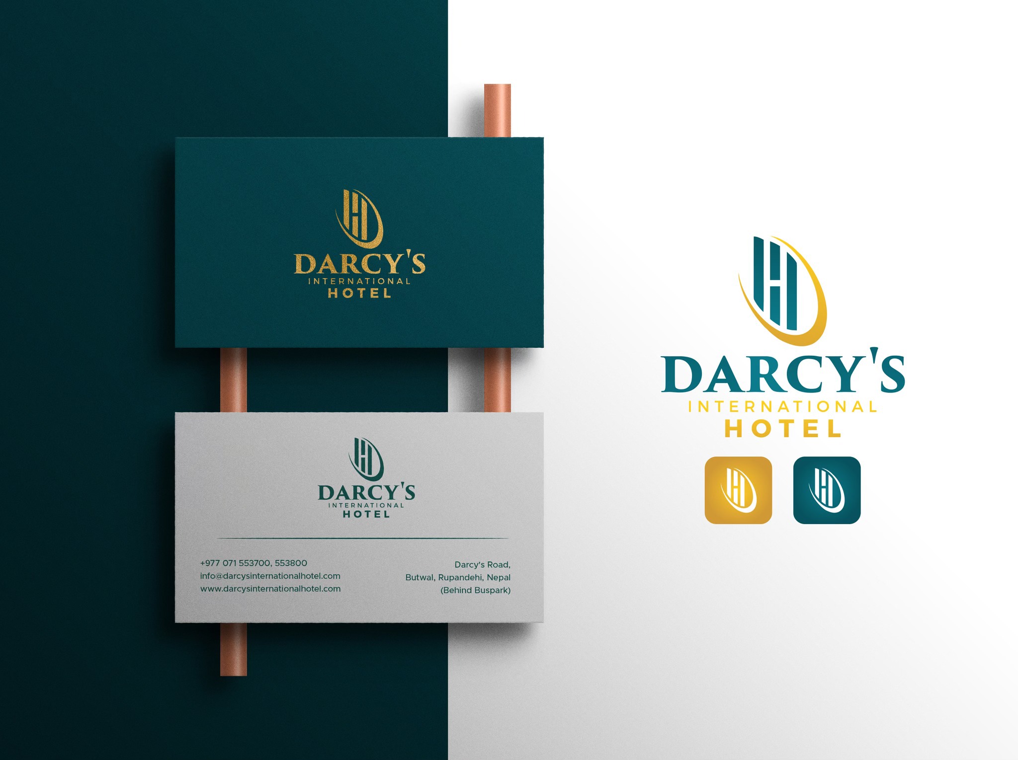 Elegant & Luxury Business Card Mockup Premium PSD